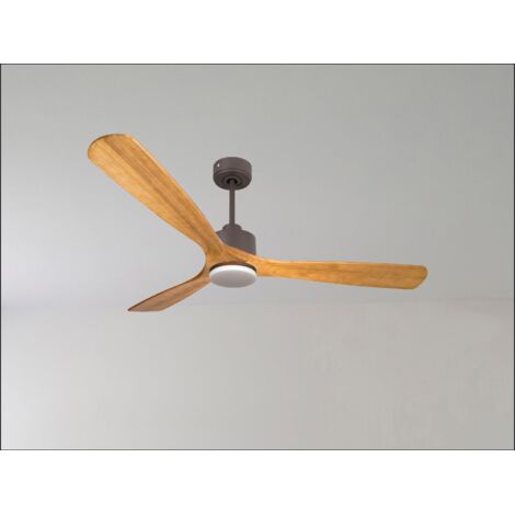 Ouray de Klassfan - Ventilateur de plafond et destratificateur moteur DC Chrome pales bois clair 30 à 50 m² OurayDC3P7Sw152 (1/5)