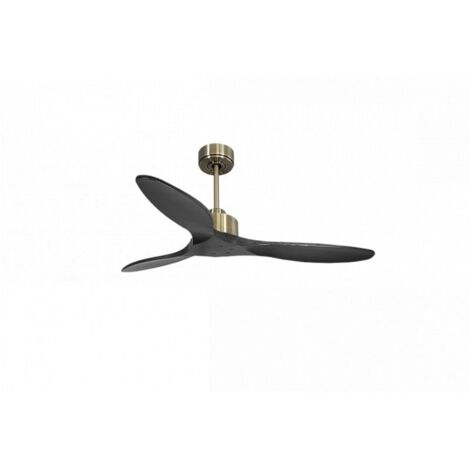 Modulo Slim de Klassfan - Ventilateur de plafond et destratificateur moteur DC laiton et pales bois noir 25 à 40 m² (1/5)