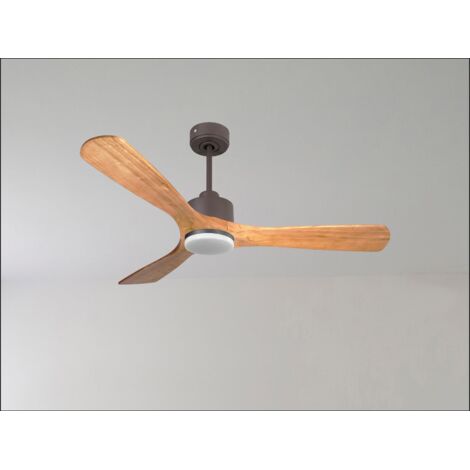 Ouray de Klassfan - Ventilateur de plafond et destratificateur moteur DC basalte pales bois clair 10 à 20 m² OurayDC1P7Sw106 (1/5)