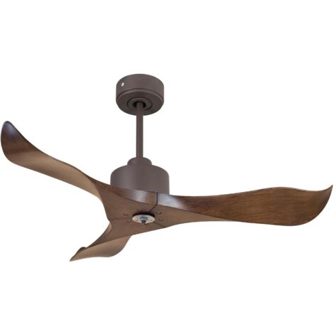 Ouray de Klassfan - Ventilateur de plafond et destratificateur moteur DC Blanc pales bois noir 10 à 20 m² OurayDC4P7Bk106 (1/5)