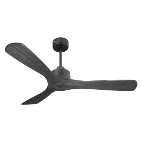 Modulo Slim Ring - Super destratificateur et ventilateur DC 132 cm noir pales bois noir idéal 26 à 40 m² (1/5)