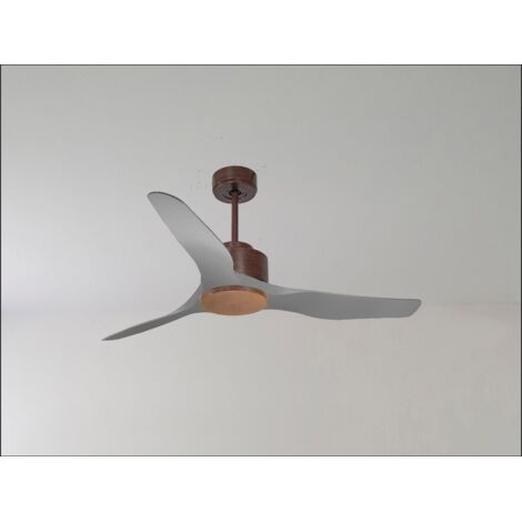 Twist , Ventilateur déstratificateur d'air, pales bois sombres 132 Cm, moteur noir sans lumière (1/5)
