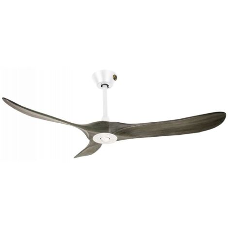 Ouray de Klassfan - Ventilateur de plafond et destratificateur moteur DC Blanc pales bois gris 25 à 40 m² OurayDC4P7Gr132 (1/5)