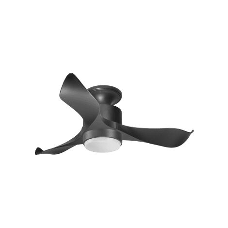 Modulo Low Profile Regular - un ventilateur pour plafond bas , DC 106 cm Noir pales abs noir Lumière Dimmable 10 à 20 m² (1/6)