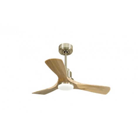 Tenerife de KlassFan - Super destratificateur et ventilateur DC 106 cm Laiton pales bois clair avec Lumière dimmable 10 à 20 m² (1/5)