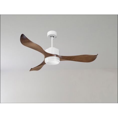 Tenerife Ring - Super destratificateur et ventilateur DC 166 cm Laiton pales bois gris sans Lumière 30 à 60 m² (1/5)