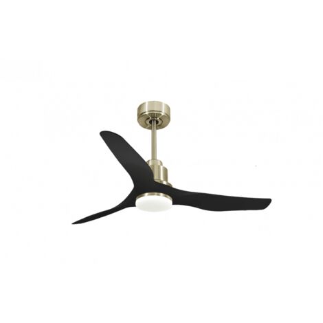 Tenerife de KlassFan-Super destratificateur et ventilateur DC 127 cm Laiton pales graphite Lumière dimmable 25 à 35 m² (1/5)