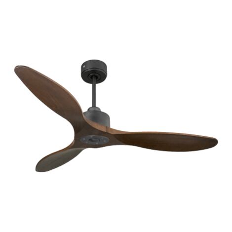 Modulo Slim Ring - Super destratificateur et ventilateur DC 132 cm noir pales P5 bois sombre idéal 26 à 40 m² (1/5)
