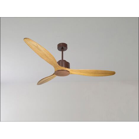 Bolt black, Ventilateur déstratificateur d'air, pales bois laquées noires 132 Cm, moteur noir sans lumière . (1/5)