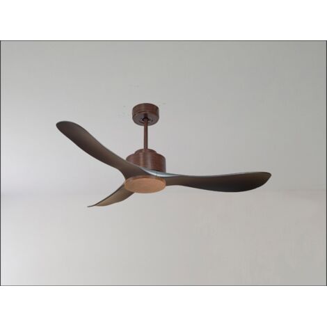 Twist, Ventilateur déstratificateur d'air, pales bois clair 132 Cm avec point lumineux LED. (1/5)