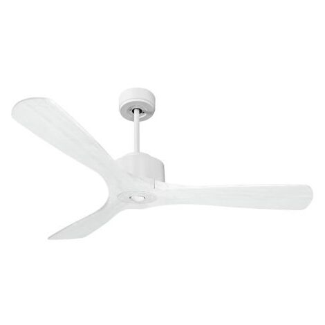 Modulo Regular Ring - Super destratificateur et ventilateur DC 132 cm Blanc pales bois blanc sans Lumière 25 à 40 m² (1/5)