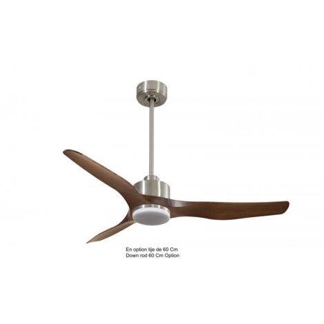 Modulo de KlassFan - Super déstratificateur d'air, avec Lumière Chrome et bois idéal pour 70 à 90 m² KLDC3P4woL1ch (1/5)