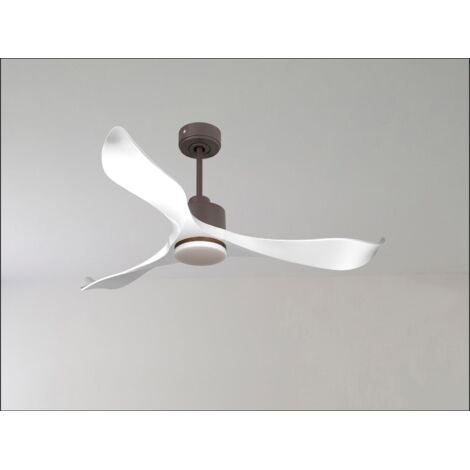 Ouray de Klassfan - Ventilateur de plafond et destratificateur moteur DC Chrome pales bois noir 10 à 20 m² OurayDC3P7Bk106 (1/5)