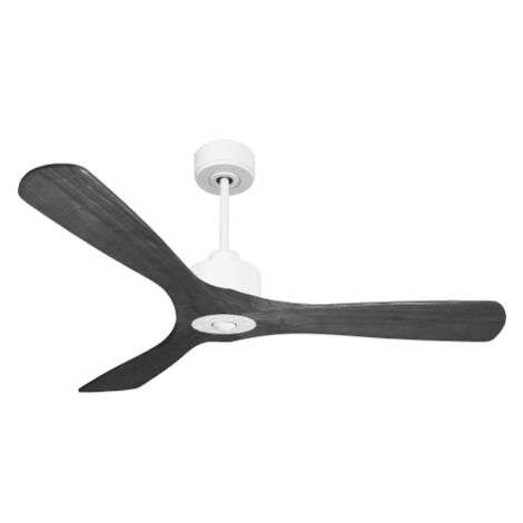 Modulo Slim Ring - Super destratificateur et ventilateur DC 132 cm blanc pales bois noir idéal 26 à 40 m² (1/5)