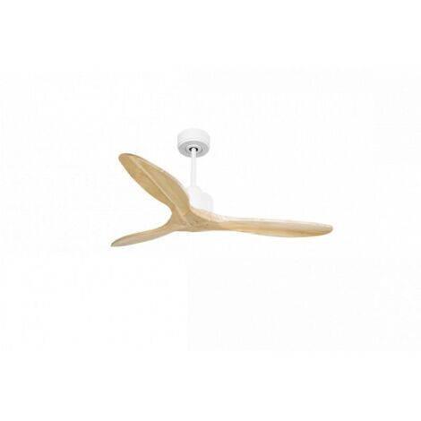 Modulo Slim de Klassfan - Ventilateur de plafond et destratificateur moteur DC blanc et pales bois clair 25 à 40 m² (1/5)
