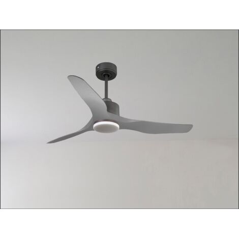Modulo Slim Ring - Super destratificateur et ventilateur DC 132 cm noir pales bois noir idéal 26 à 40 m² (1/5)