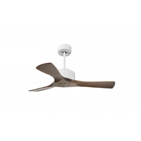Modulo de KlassFan - Super destratificateur et ventilateur DC 106 cm Blanc pales bois sombre sans Lumière 15 à 20 m² (1/5)