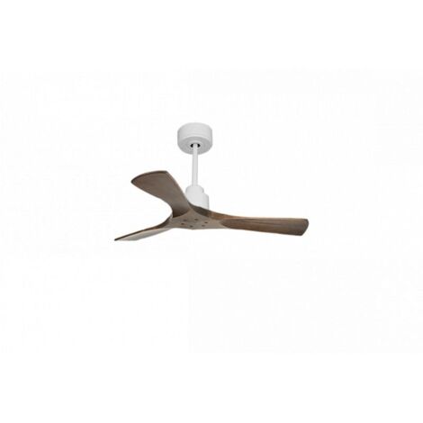Tenerife de KlassFan - Super destratificateur et ventilateur DC 106 cm Blanc pales bois sombre sans Lumière 15 à 20 m² (1/5)