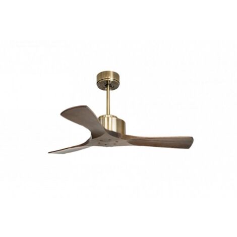 Modulo de KlassFan - Super destratificateur et ventilateur DC 106 cm Laiton pales bois sombre sans Lumière 15 à 20 m² (1/5)