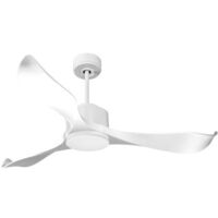 Modulo de KlassFan - Super déstratificateur d'air, blanc avec Lumière idéal pour 50 à 90 m² KLDC4P2WiL1Wi