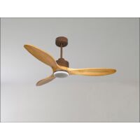 Modulo de KlassFan - Super déstratificateur d'air, avec Lumière Blanc et Bois,thermostat idéal pour 70 à 90 m² DC2P2WiL1Wo