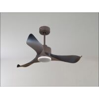 Ouray de Klassfan - Ventilateur de plafond et destratificateur moteur DC Chrome pales bois blanc 45 à 55 m² OurayDC3P7Wi178
