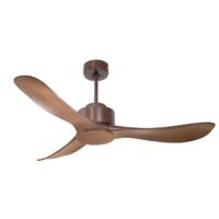 Modulo un super destratificateur et un ventilateur DC de plafond sans Lumière, thermostat couleur bois idéal pour 25 à 40 m²