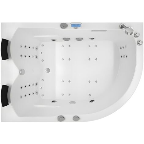 Baignoire balnéo asymétrique 170x120 cm SIRIUS GAUCHE IPOWER