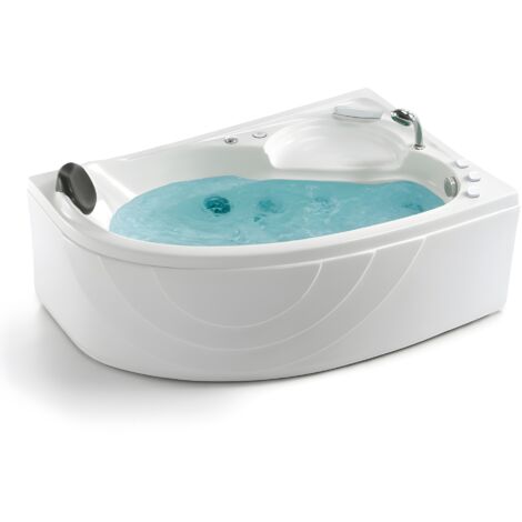 Baignoire balnéo asymétrique 150x100 cm KENYA DROITE IMASSAGE