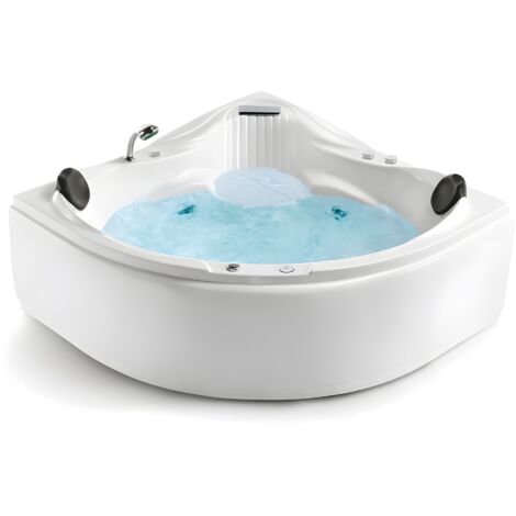 Baignoire balnéo d'angle 150x150 cm MAKEMO IMASSAGE (1/5)