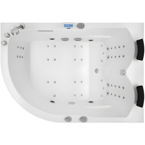Baignoire balnéo asymétrique 170x120 cm SIRIUS DROITE IPOWER