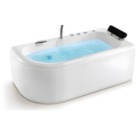 Baignoire balnéo asymétrique 170x85 cm IRIS DROITE IMASSAGE
