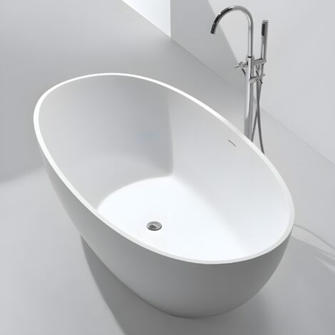 LOUNGE 150 - Baignoire ilot en Solid Surface 150 x 73 x 52(h) cm