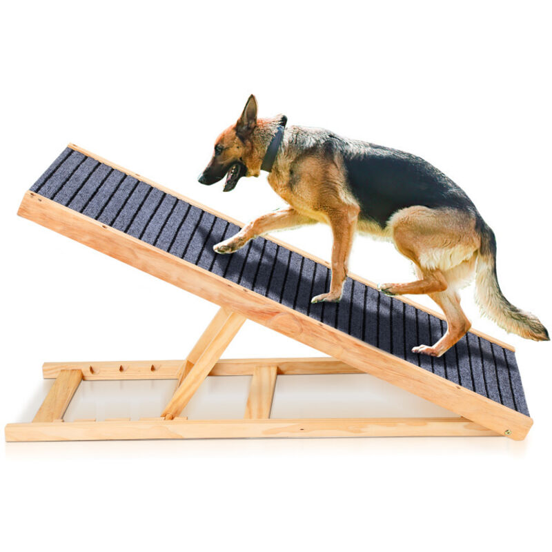 Haloyo Scala Per Animali Domestici,rampa Per Auto,101 X 76 X 47 Cm,nero