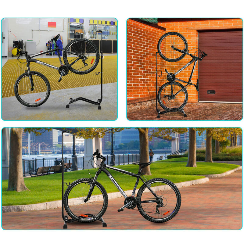 Hengda Portabiciclette a pavimento per 2 bici. portabici da giardino o