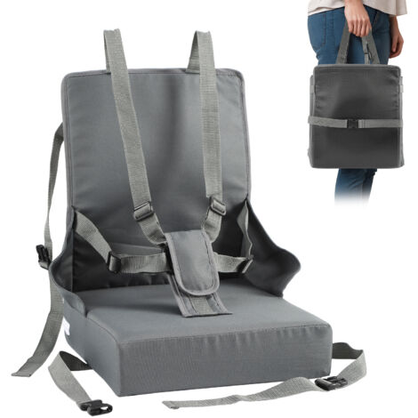 Jiubiaz Seggiolino rialzato portatile e pieghevole per tavolo con cintura di sicurezza a 5 punti - Per bambini da 6 a 36 mesi