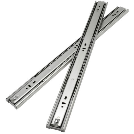 SWANEW Guide per cassetti Guide per carichi pesanti con chiusura morbida ad estrazione totale 45 mm Guide da 400 mm 10 pezzi