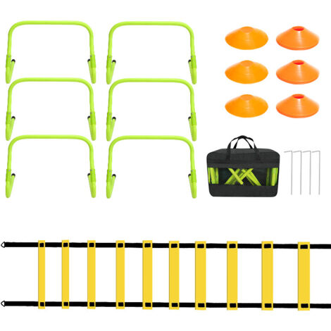 SWANEW Scala di coordinazione Scala di agilità Ostacoli di coordinazione, 42 cm Set di scale di coordinazione per il calcio