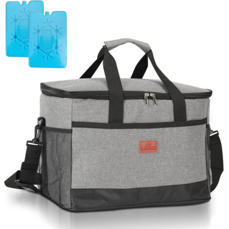 MILAN® Borsa Isotermica Shadow 5L – Porta Alimenti In Poliestere Nero Con Tracolla Regolabile