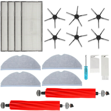 SWANEW Accessori di ricambio per Roborock S7 Ultra spazzola principale rullo inferiore mop pads panni bianchi filtri Hepa spazzole (1/5)