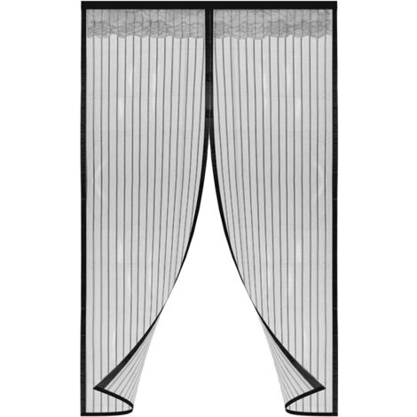 Zanzariera Magnetica 100 X 270 Cm Chiusura Automatica Tenda Zanzariera A Strisce Anti Zanzare Insetti Per Porte Finestre Balcone Soggiorno Bianco - Foto 14