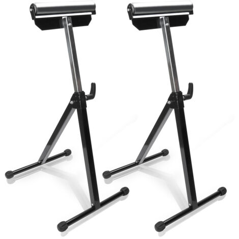 SWANEW 2X Supporto a rulli regolabile in altezza – Cavalletto in metallo fino a 60 kg, 68-108 cm (1/5)