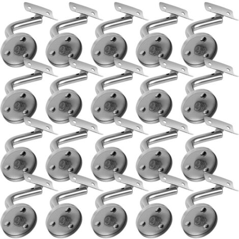 Staffe per corrimano in acciaio inox 304 per scale all'aperto e per interni, staffe per corrimano a parete per scale 20 pezzi