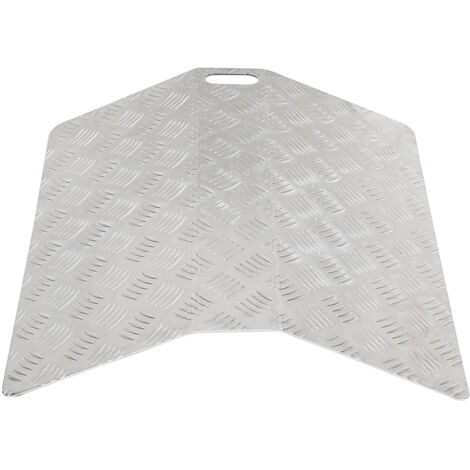 SWANEW Rampa di soglia in alluminio 60 cm, rampa per sedie a rotelle Rampa di soglia portatile, rampa a ponte Portata 270 kg con maniglie