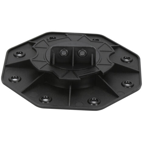 Randaco Stelzlager 50 pezzi Altezza regolabile 18 mm-30 mm per assi di terrazza fuori dalla plastica. Passa terrazza in alluminio in alluminio e terrazza in legno cuscinetti a terrazza regolabile pias