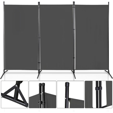 Randaco Paravent Paravents Balcony Room Divisore Diverse selezione Schermo di privacy murale di parete da parete esterna 3 parzialmente antracite (1/5)
