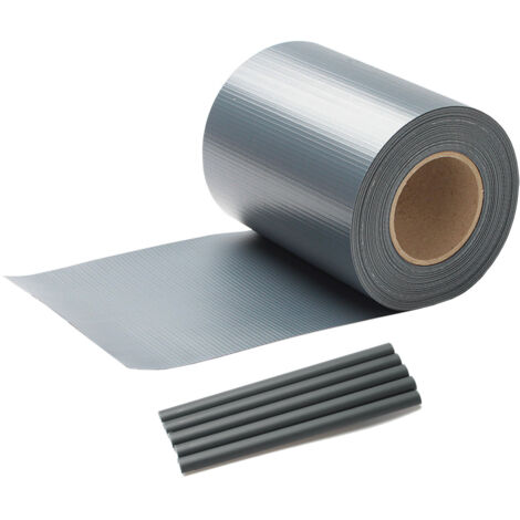 SWANEW Strisce privacy, PVC, strisce paravento, tappeto a doppia asta 70m grigio (1/5)