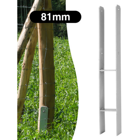 Randaco Ancoraggio H Supporto palo EXTRASTARK Ancoraggio H Supporto palo Pergole-81mm-6 pezzi (1/5)