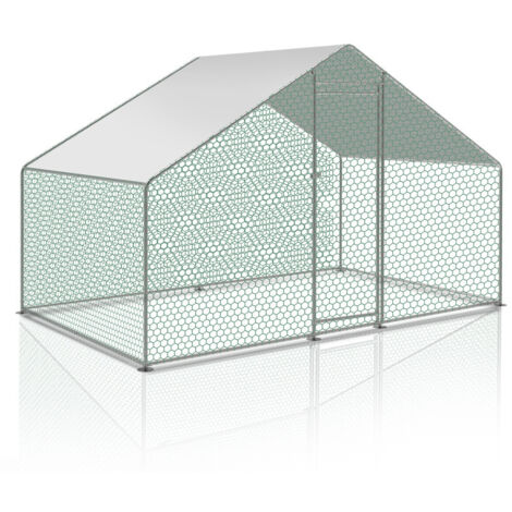 SWANEW Pollaio recinto esterno pollaio pollaio box per animali 3x2x2m pollaio (1/5)