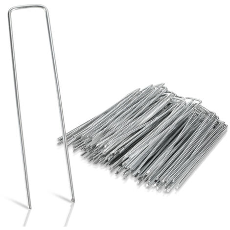 75 Picchetti Fissateli Per Telo Pacciamatura - Pioli In Plastica Riciclata 15 Cm Con Bordi Spinati - Ideali Per Giardino E Controllo Erbacce - 3